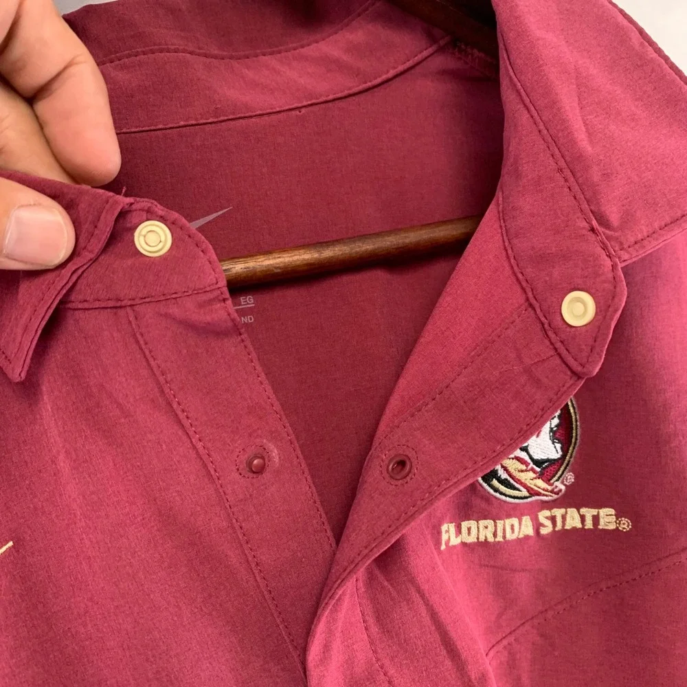 Nike Florida‎ State Seminoles Polo Mens XL Maroon Dri-FIT On-Field DN5814-692